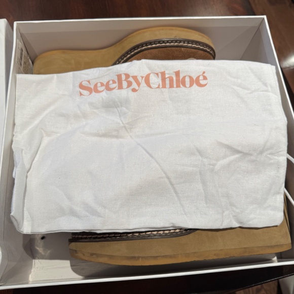 Chloe Martinica Shearling Wedge Boot - Picture 5 of 6